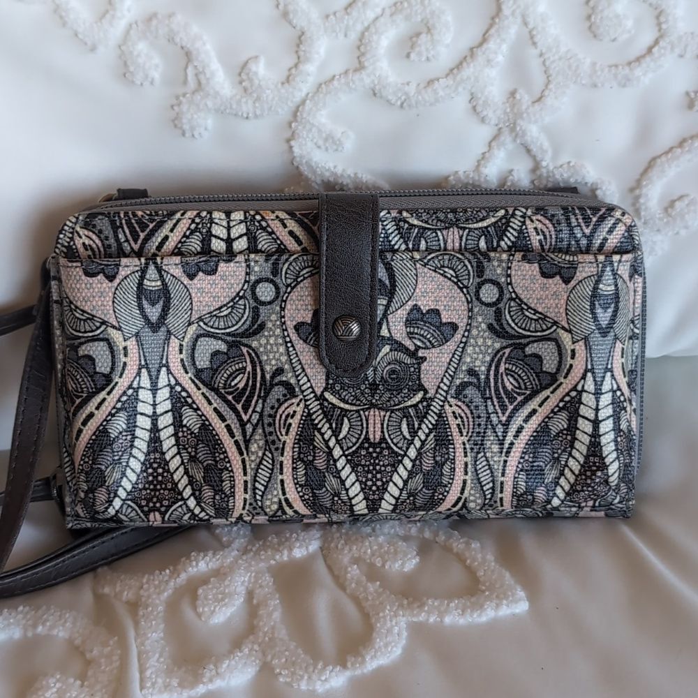 Sakroots Large Smartphone Crossbody Travel Bag 🩶NWOT